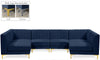 Alina Navy Velvet Modular Sectional