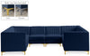 Alina Navy Velvet Modular Sectional