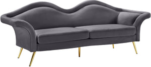 Lips Grey Velvet Sofa image