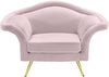 Lips Pink Velvet Chair