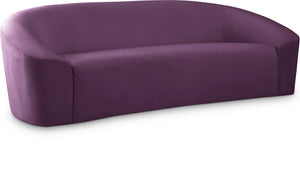 Riley Purple Velvet Sofa image
