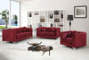 Isabelle Burgundy Velvet Sofa