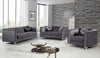 Isabelle Grey Velvet Loveseat