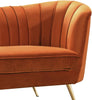 Margo Cognac Velvet Chair