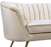 Margo Cream Velvet Sofa