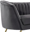 Margo Grey Velvet Loveseat