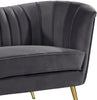 Margo Grey Velvet Loveseat