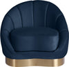 Shelly Navy Velvet Chair