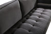 Emily Grey Velvet Loveseat