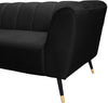 Beaumont Black Velvet Sofa