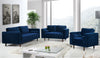 Emily Navy Velvet Loveseat