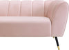 Beaumont Pink Velvet Sofa