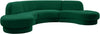 Rosa Green Velvet 3pc. Sectional (3 Boxes) image