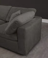 Cozy Grey Velvet Cloud Modular Sofa