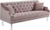 Roxy Pink Velvet Sofa image