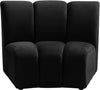 Infinity Black Velvet Modular Chair image