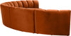 Infinity Cognac Velvet 6pc. Modular Sectional