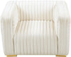 Ravish Cream Velvet Chair