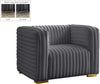 Ravish Grey Velvet Chair image