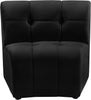 Limitless Black Velvet Modular Chair image