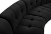 Limitless Black Velvet 11pc. Modular Sectional