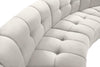 Limitless Cream Velvet 6pc. Modular Sectional