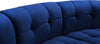 Limitless Navy Velvet 5pc. Modular Sectional