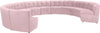 Limitless Pink Velvet 12pc. Modular Sectional