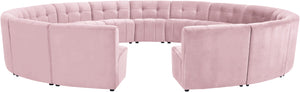 Limitless Pink Velvet 15pc. Modular Sectional image