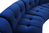 Limitless Navy Velvet 5pc. Modular Sectional