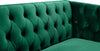 Michelle Green Velvet Sofa