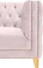 Michelle Pink Velvet Loveseat