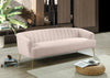 Tori Pink Velvet Sofa