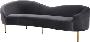 Ritz Grey Velvet Sofa image