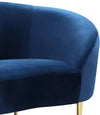 Ritz Navy Velvet Chair