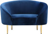 Ritz Navy Velvet Chair