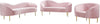 Ritz Pink Velvet Sofa