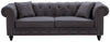 Chesterfield Grey Linen Sofa