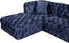 Coco Navy Velvet 3pc. Sectional (3 Boxes)