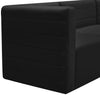 Quincy Black Velvet Modular Armless Chair