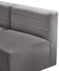 Quincy Grey Velvet Modular Sofa