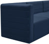 Quincy Navy Velvet Modular Sofa