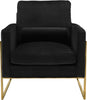 Mila Black Velvet Chair
