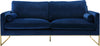 Mila Navy Velvet Sofa