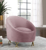 Serpentine Pink Velvet Chair