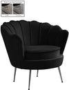 Gardenia Black Velvet Chair