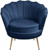 Gardenia Navy Velvet Chair