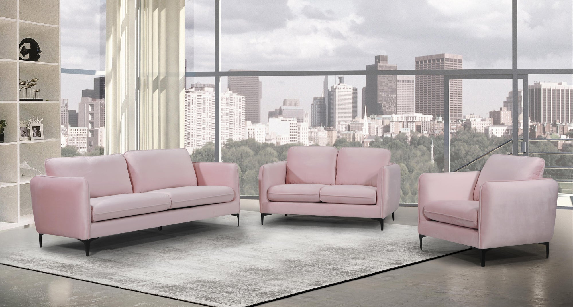 Meridian Furniture Poppy Loveseat - Thumbnail 3