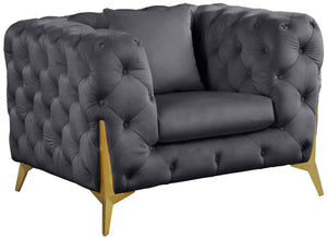 Kingdom Grey Velvet Chair image
