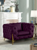 Kingdom Purple Velvet Chair